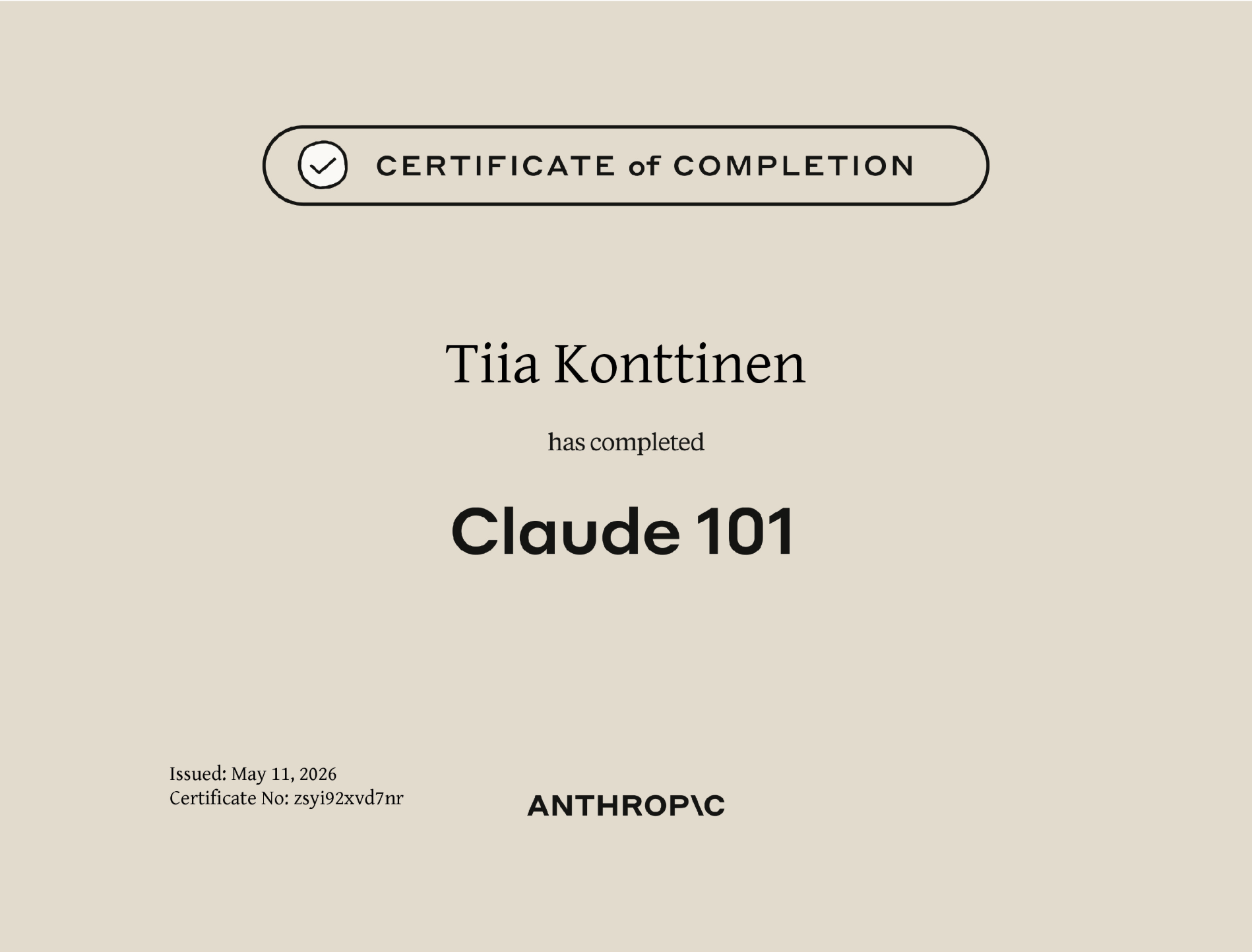 claude 101